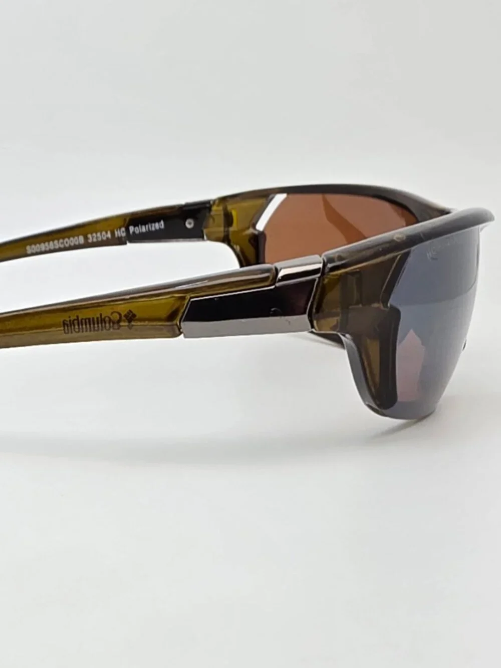 Columbia 32504 Crystal Olive Green Frame HC Polarized Silver Mirror Sunglasses